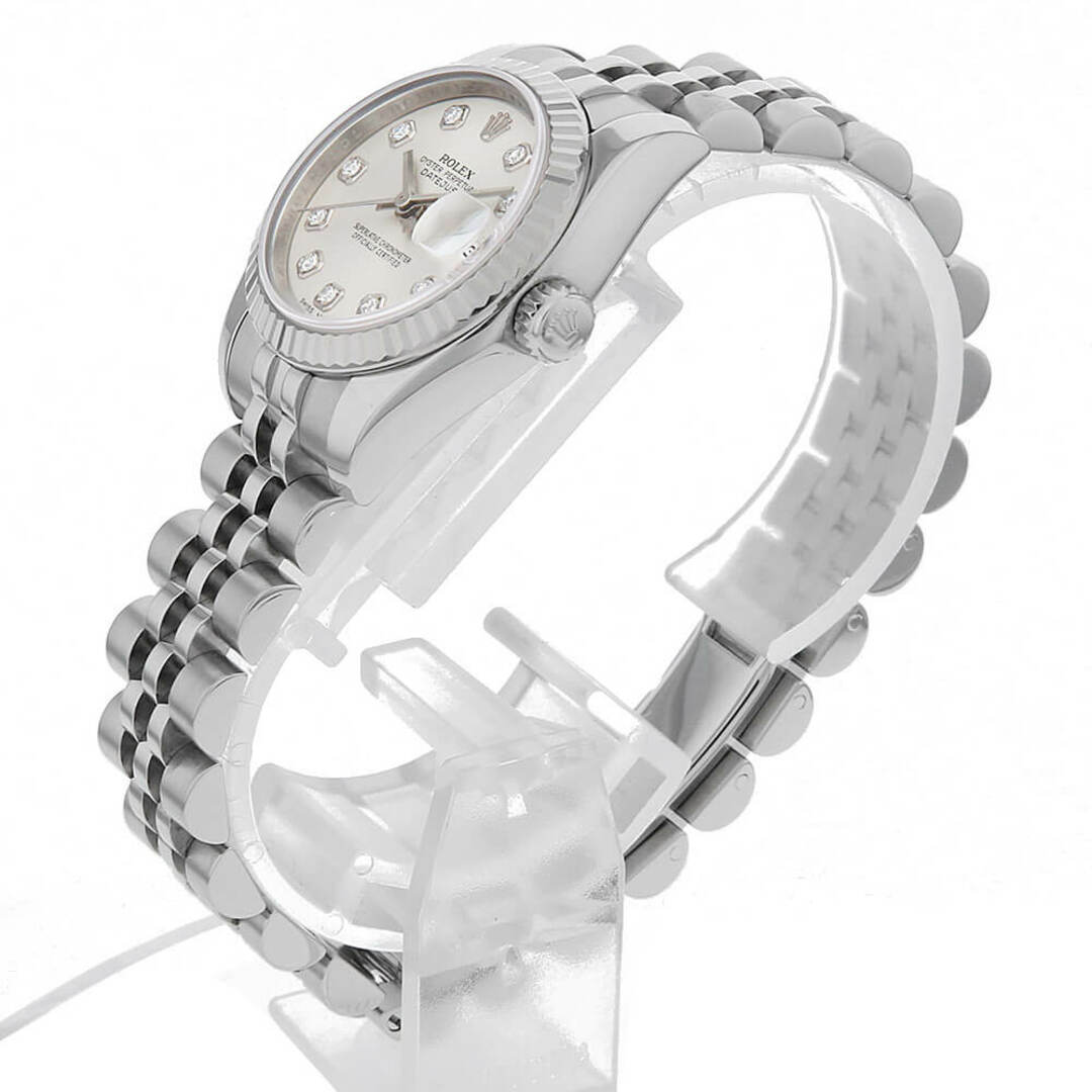ROLEX(ロレックス)のロレックス デイトジャスト 10Pダイヤ 179174G シルバー 5列 ジュビリーブレス M番 レディース 中古 腕時計 レディースのファッション小物(腕時計)の商品写真