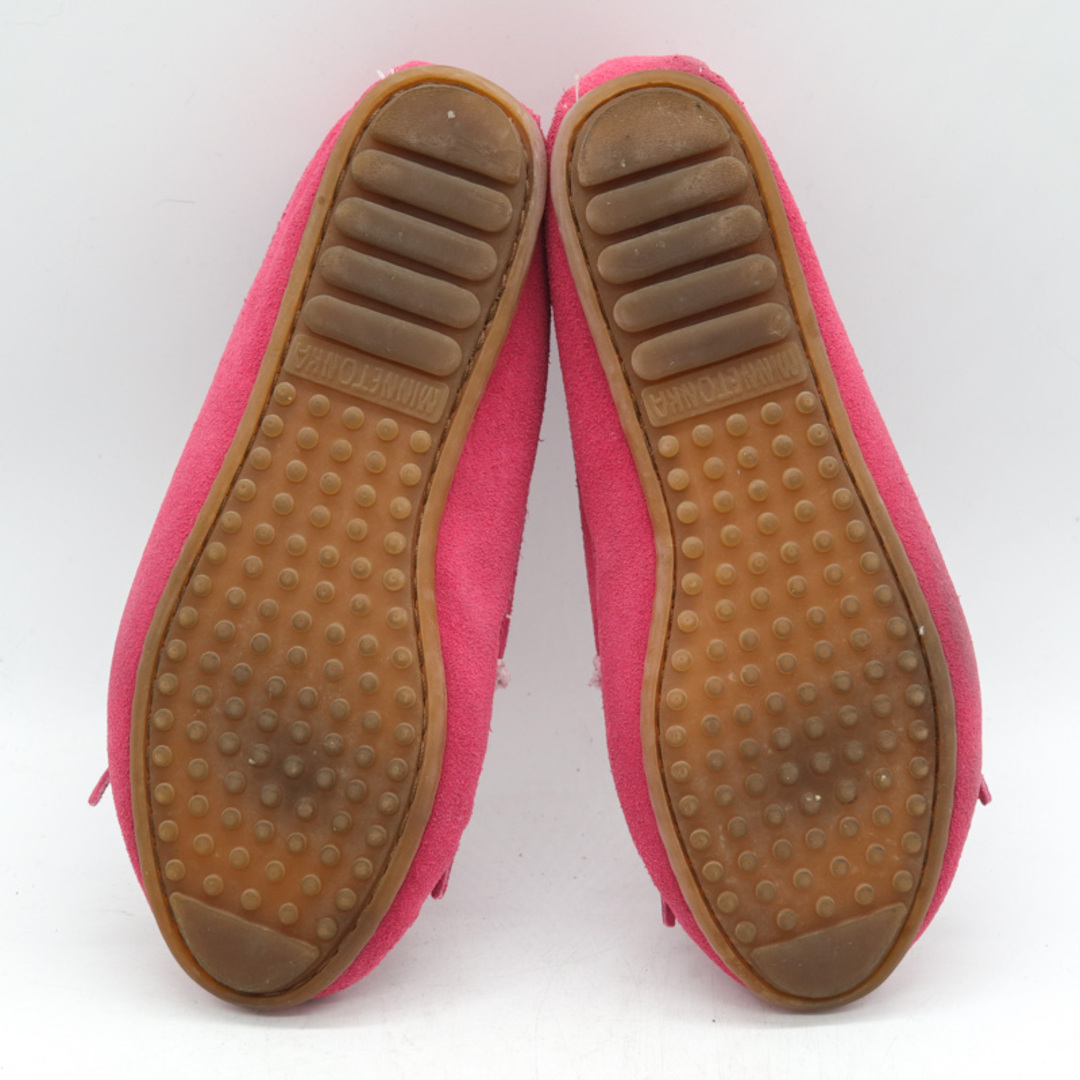 Minnetonka(ミネトンカ)のミネトンカ モカシン スエード 401 フラットシューズ ブランド 靴 レディース 6サイズ ピンク Minnetonka レディースの靴/シューズ(スリッポン/モカシン)の商品写真