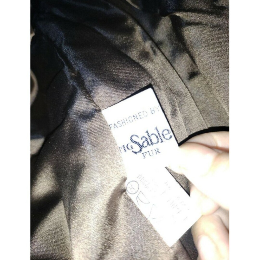未使用♥新品♥MG sable♥ヌートリア♥毛皮♥エムジーセーブル♥レザー♥茶色 レディースのジャケット/アウター(毛皮/ファーコート)の商品写真