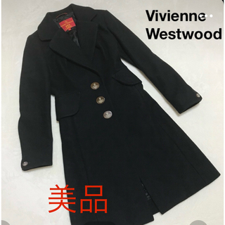 ヴィヴィアンウエストウッド(Vivienne Westwood)の美品　上質素材混　ロングコート(ロングコート)