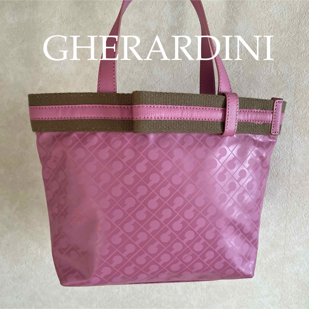 GHERARDINI(ゲラルディーニ)のゲラルディーニ　トートバッグ　リボン　ピンク レディースのバッグ(トートバッグ)の商品写真