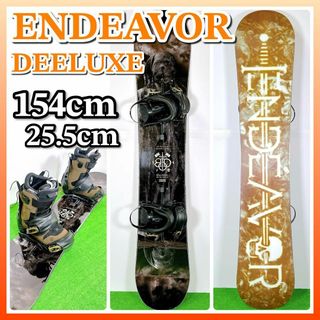 1548 ENDEAVOR DEELUXE スノボ即乗り3点セット 154cmの通販｜ラクマ