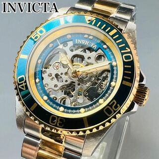 インビクタ(INVICTA)のインビクタ メンズ 腕時計 自動巻き ブルー ケース付属 新品 スケルトン 青(腕時計(アナログ))