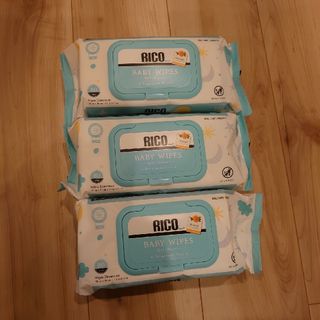 リコ(RICO)のRICO BABY WIPES（３個セット）(ベビーおしりふき)