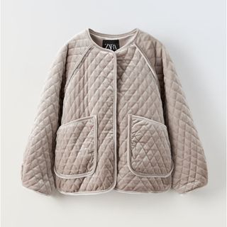 ザラキッズ(ZARA KIDS)のZARA ベルベットパフジャケット(ジャケット/上着)