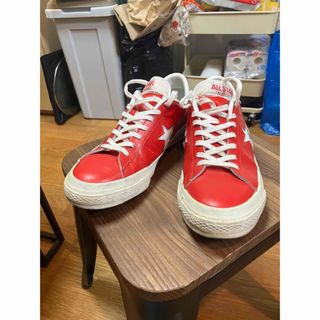 ワンスター(ONE STAR（CONVERSE）)のコンバース　ワンスター☆ 日本製　レッド(スニーカー)