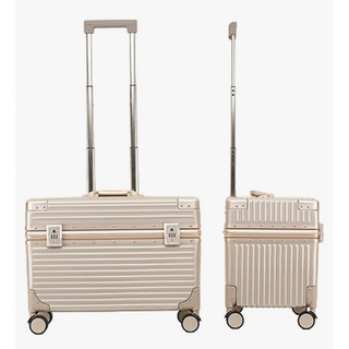 ピンクゴールド　スーツケース　縦空き　横45cm(スーツケース/キャリーバッグ)