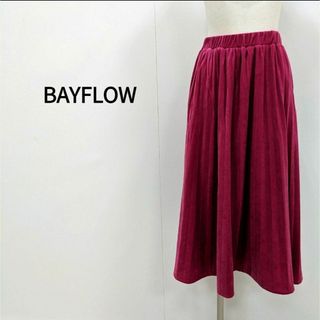 ベイフロー(BAYFLOW)のBAYFLOWベイフローロングスカートベロアウエストゴム レディース(ロングスカート)