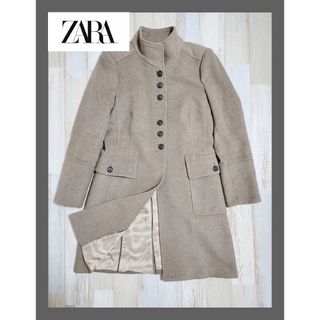 ザラ(ZARA)の6【美品】ZARA ブラウン系 ロングコート やや薄手で暖冬の季節におすすめ♡(ロングコート)