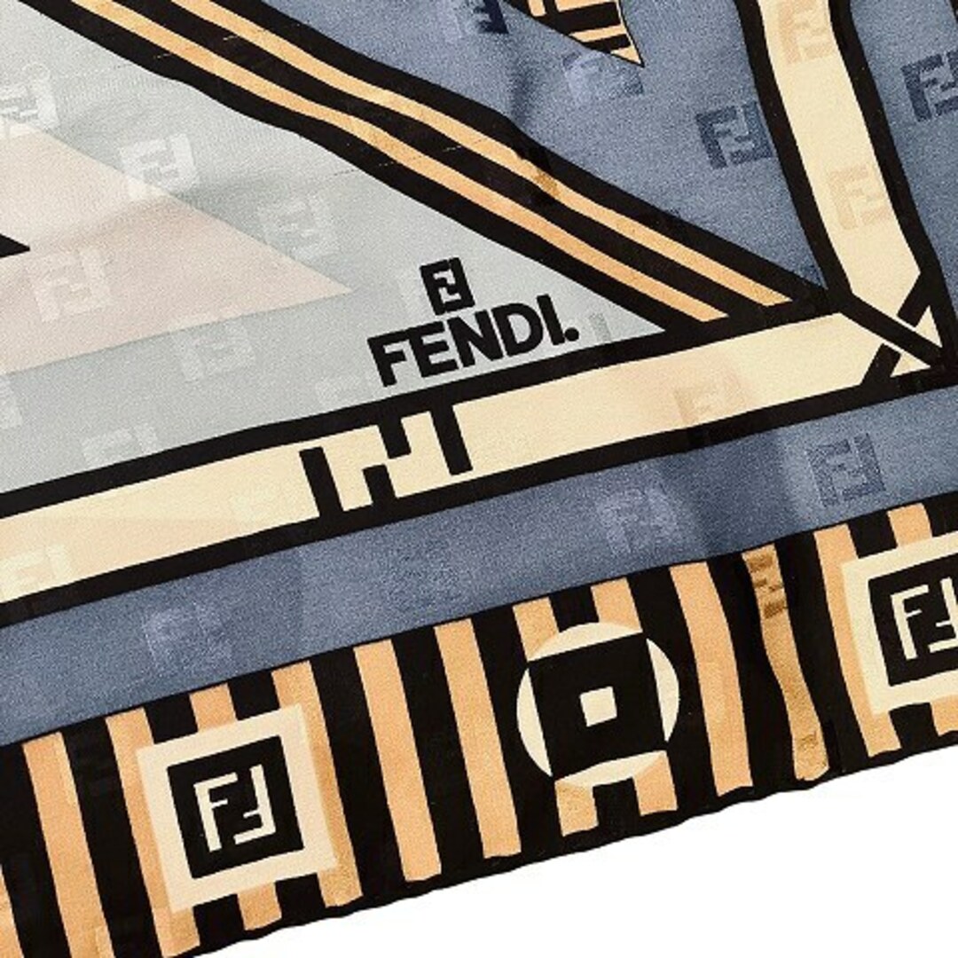 フェンディ FENDI ズッカ柄 スカーフ シルク ヴィンテージ ■GY09