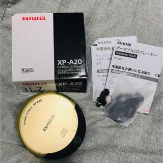 aiwa - アイワ ポータブルCDプレイヤー XP-A20 aiwa ゴールド 金色 3L7