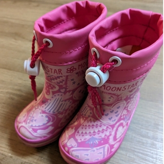 MOONSTAR  - MOONSTAR　防寒長靴　雪遊び　ピンク　１３センチ