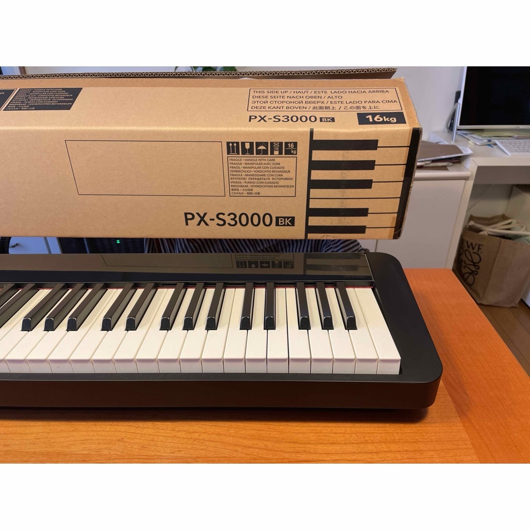 CASIO(カシオ)のあずき様専用　カシオ本体PX-S3000BK 楽器の鍵盤楽器(電子ピアノ)の商品写真