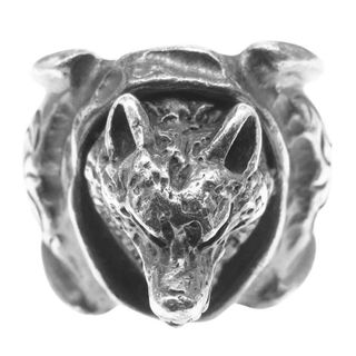 ゴッドサイズ(GODSIZE)のGODSIZE ゴッドサイズ リング WOLF RING ウルフ リング シルバー系 21.5号【中古】(リング(指輪))