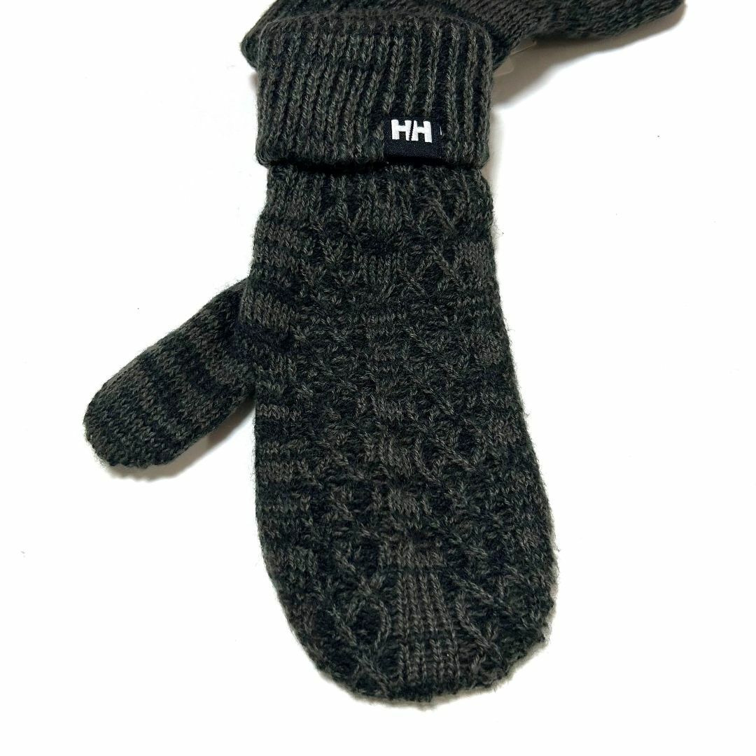 HELLY HANSEN(ヘリーハンセン)の<新品>Lサイズ　ヘリーハンセン　ケーブルミトン　手袋　ミックス グレー メンズのファッション小物(手袋)の商品写真