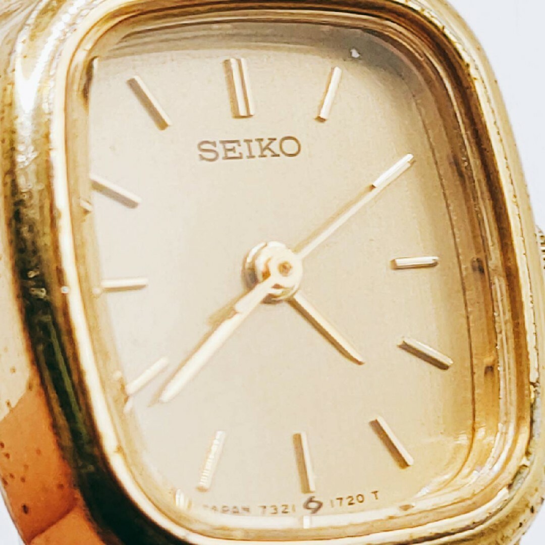 SEIKO(セイコー)の#188 SEIKO セイコー 7321-6060 腕時計 アナログ 3針 金色 レディースのファッション小物(腕時計)の商品写真