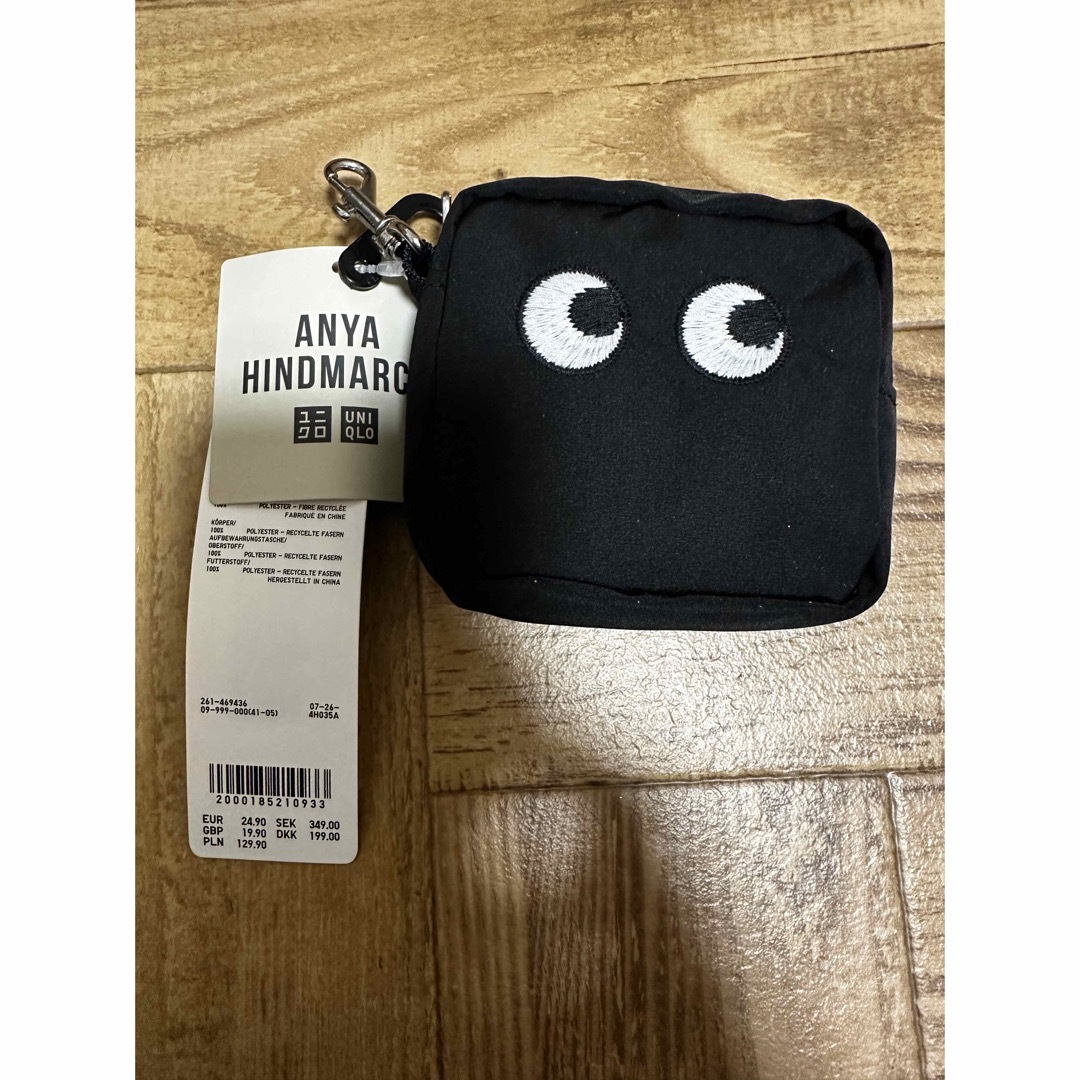 ANYA HINDMARCH - UNIQLO×ANYA HINDMARCH「パッカブルバッグ」黒の通販