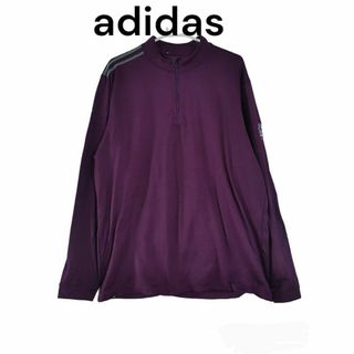 アディダス(adidas)のアディダス　adidas　ジャージ　古着　長袖　ハーフジップ(Tシャツ/カットソー(七分/長袖))