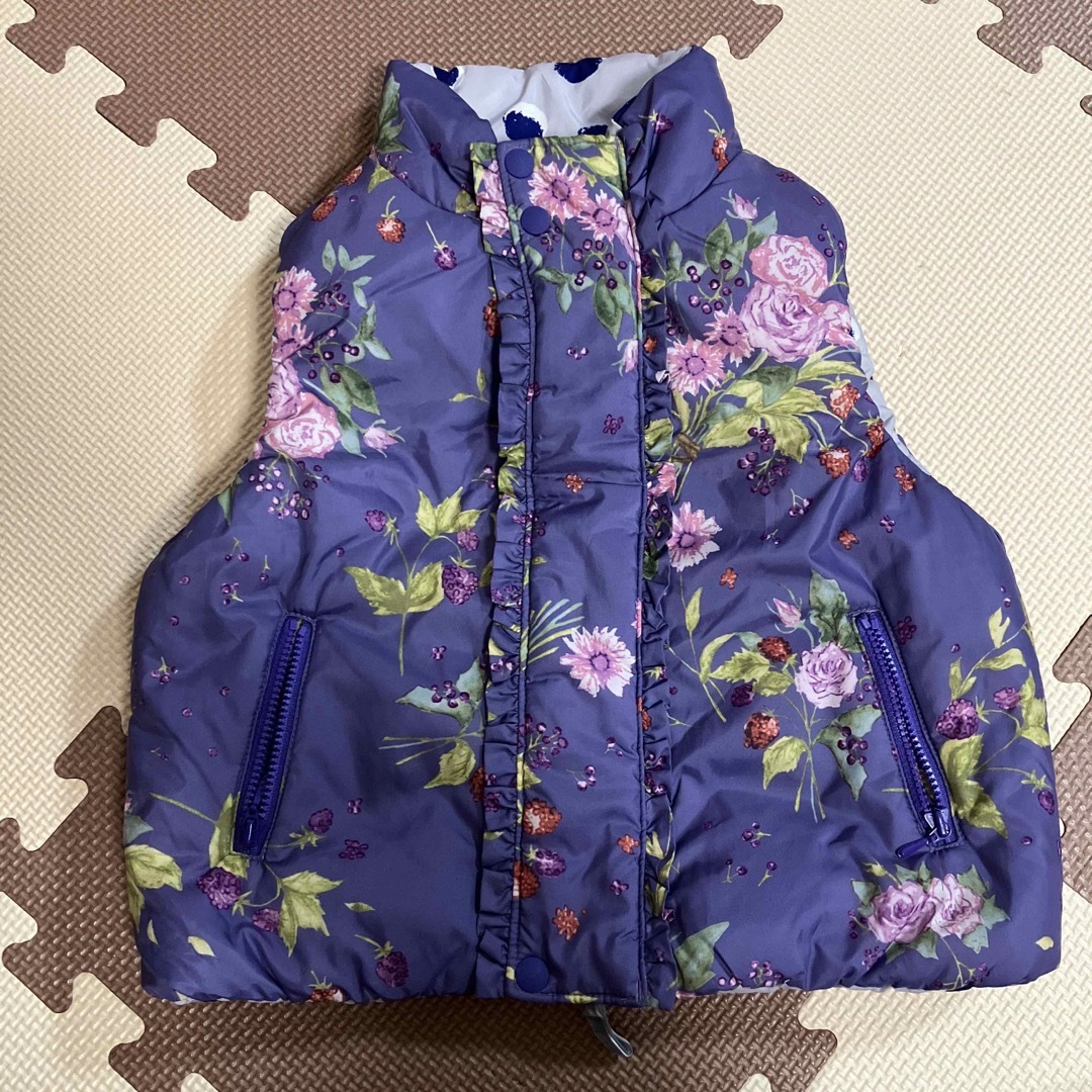 KinKi Kids(キンキキッズ)のハッカキッズ  中綿ベスト キッズ/ベビー/マタニティのキッズ服女の子用(90cm~)(ジャケット/上着)の商品写真