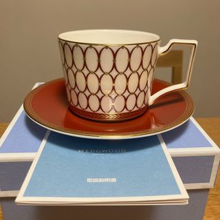 ウェッジウッド(WEDGWOOD)の未使用　箱付き　ウェッジウッド　ルネッサンス　レッド　カップ&ソーサー(食器)