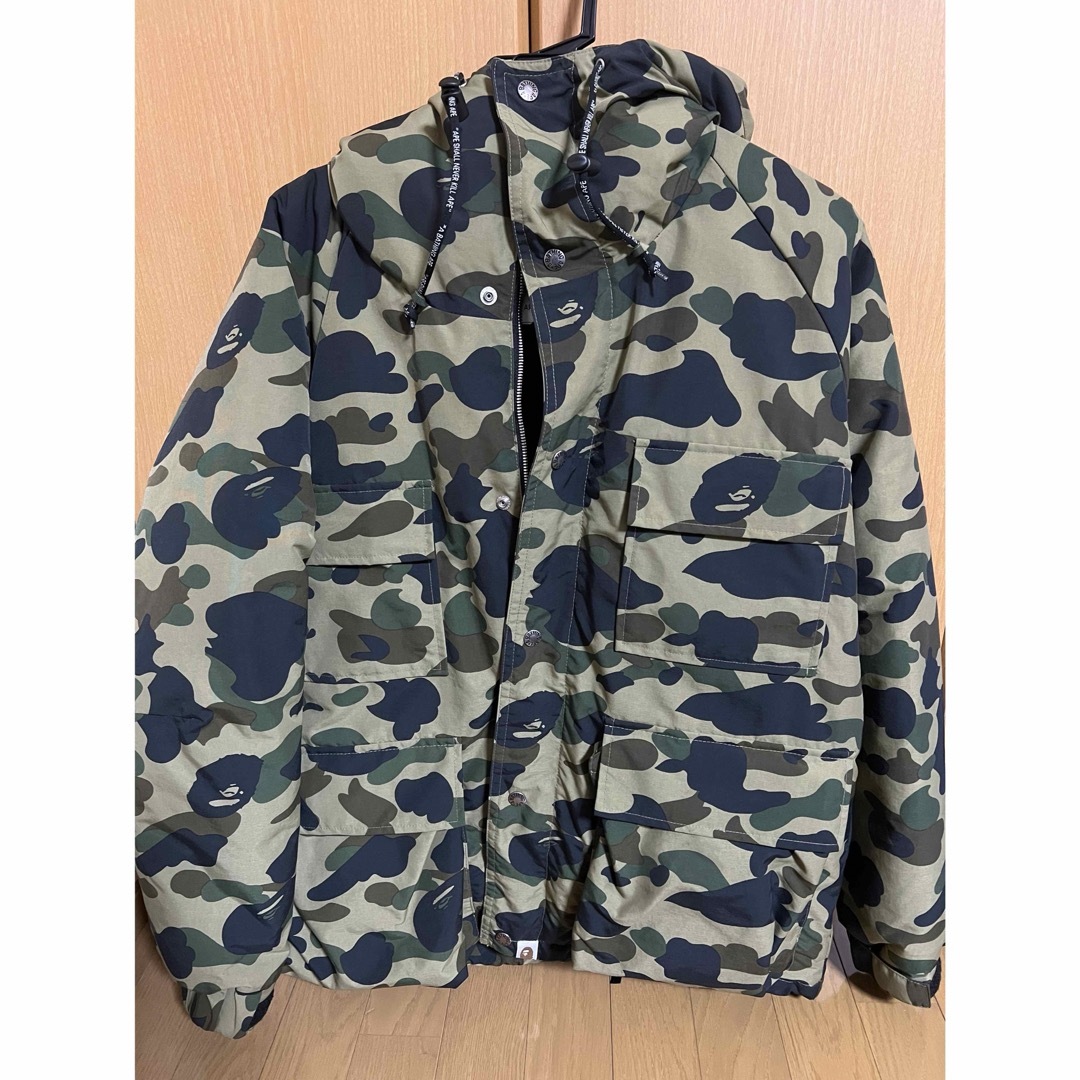 ダウンジャケットBAPE カモフラージュ迷彩ダウンジャケット