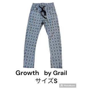 Growth by Grail チェック柄パンツ　サイズS グレー(カジュアルパンツ)