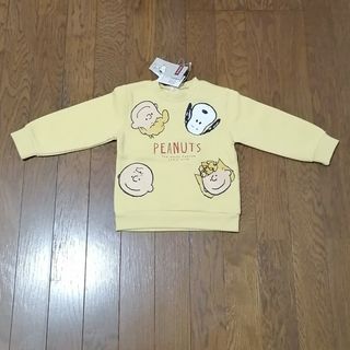 ピーナッツ(PEANUTS)の【新品・タグ付き】スヌーピー　裏起毛トレーナー　90cm(Tシャツ/カットソー)