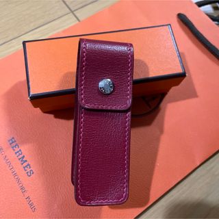 エルメス(Hermes)のほぼ未使用 エルメス HERMES レザーケース ガムケース リップケース(その他)