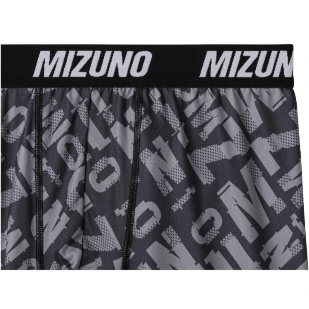 MIZUNO(ミズノ)の正規品MIZUNO 裏起毛総柄プリントタイツ グレーM【新品】防寒 メンズ　男性 メンズのレッグウェア(レギンス/スパッツ)の商品写真