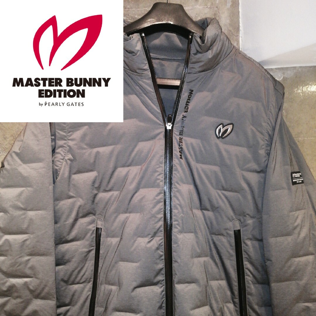 MASTER BUNNY EDITION(マスターバニーエディション)の【2way 希少サイズ5】マスターバニーエディション　両面ロゴ　ブルゾン　ダウン スポーツ/アウトドアのゴルフ(ウエア)の商品写真