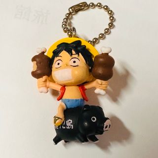 ワンピース(ONE PIECE)のワンピース　デフォルメバージョン　ご当地限定　鹿児島　黒豚　マスコット(キーホルダー)