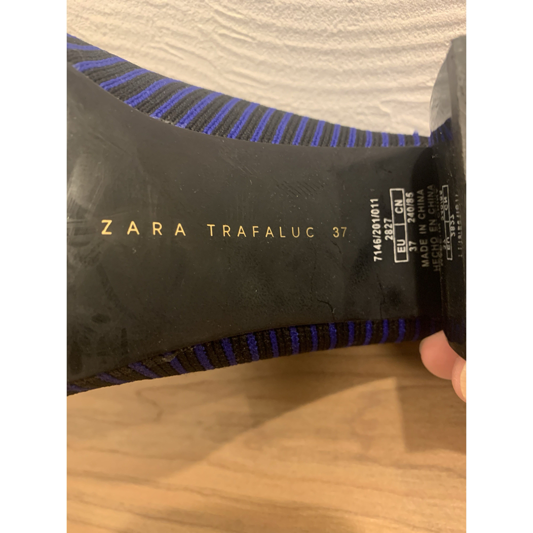 ZARA(ザラ)のZARA  ソックスブーツ　23.5   美品 レディースの靴/シューズ(ブーツ)の商品写真