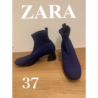 ザラ(ZARA)のZARA  ソックスブーツ　23.5   美品(ブーツ)