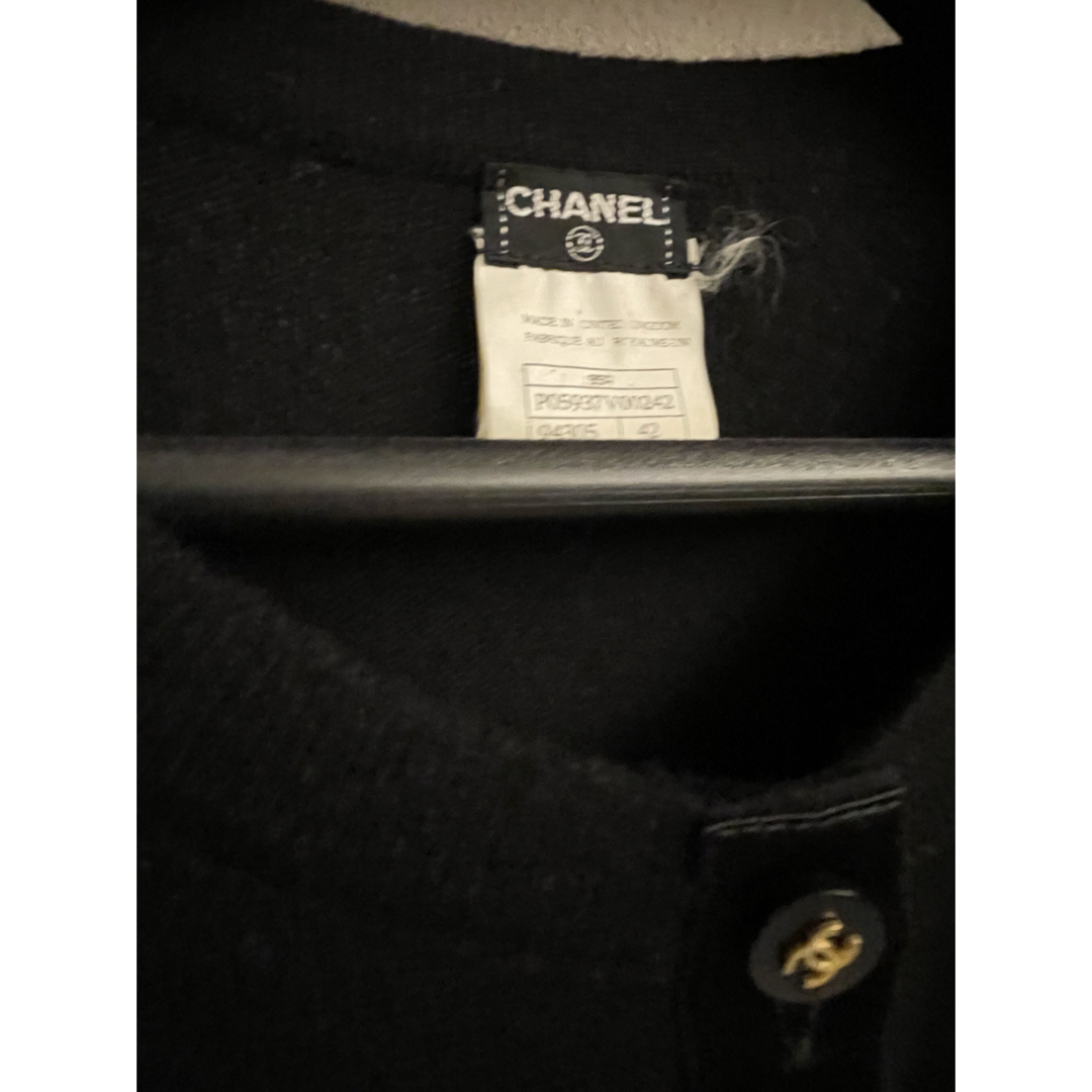 CHANEL(シャネル)のCHANEL シャネル　ビンテージ　カシミヤ　カーディガン　コート　ジャケット レディースのトップス(カーディガン)の商品写真