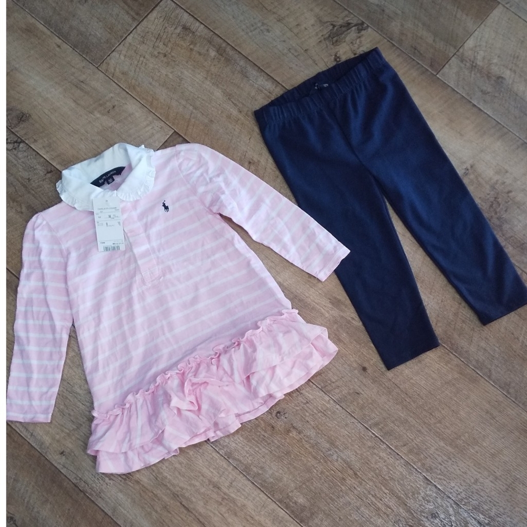 Ralph Lauren(ラルフローレン)の最安値新品【90】Ralph Lauren上下セット キッズ/ベビー/マタニティのキッズ服女の子用(90cm~)(ブラウス)の商品写真