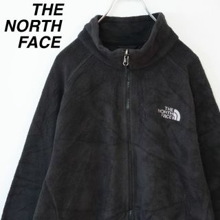 ザノースフェイス(THE NORTH FACE)の【大人気】ノースフェイス／フリース　刺繍ロゴ　USA規格　ジップアップ　L　ボア(ブルゾン)