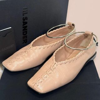 Jil Sander - ☆極美品☆ジルサンダー メタルアンクレット バレエシューズ 37/23.5CM