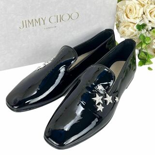 ジミーチュウ(JIMMY CHOO)の2022年モデル ジミーチュウ オペラシューズ クリスタル スター 星 24.5(ローファー/革靴)