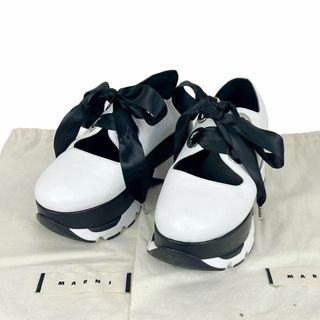 マルニ(Marni)の現行品☆極美品☆マルニ プラットフォーム スニーカー 36/23cm リボン(スニーカー)