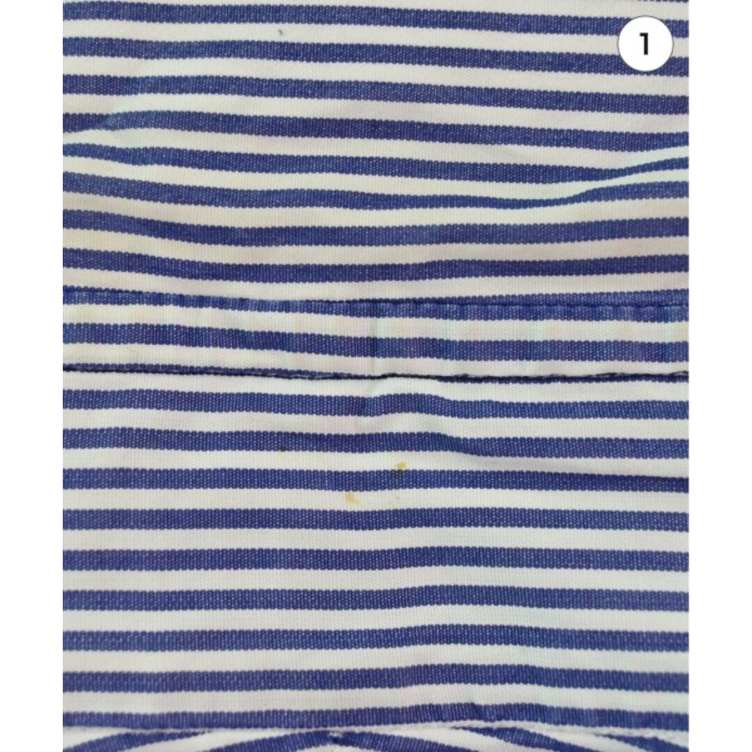 ORIAN オリアン カジュアルシャツ 39(M位) 青x白(ストライプ)