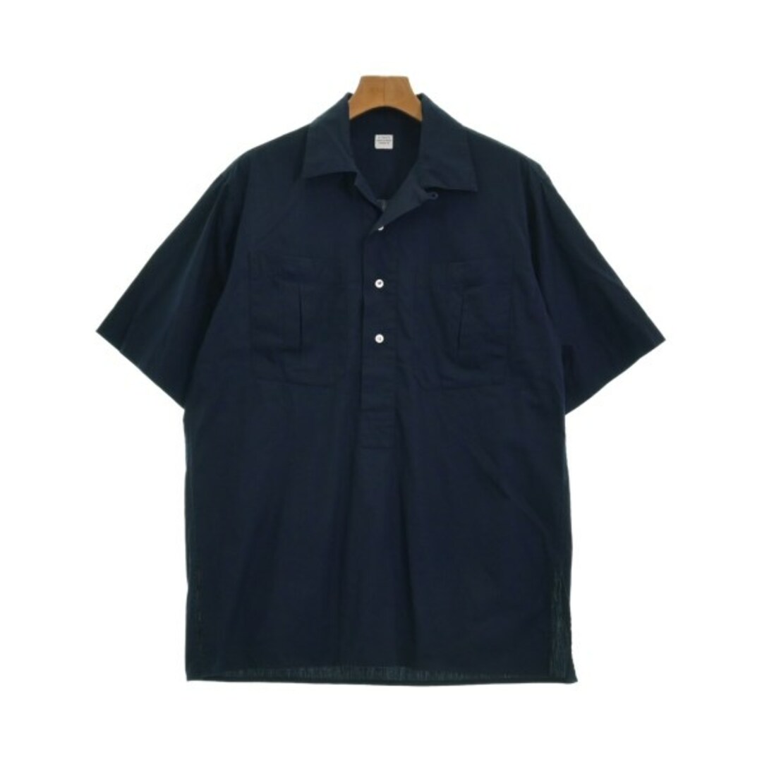 E.TAUTZ イートウツ カジュアルシャツ M 紺 【古着】【中古】 E.TAUTZ イートウツ カジュアルシャツ M 紺 【古着】【中古】