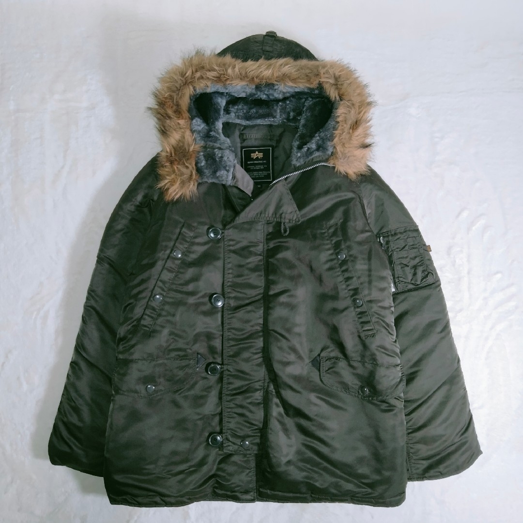 ALPHA INDUSTRIES(アルファインダストリーズ)の【美品】 ALPHA アルファインダストリーズ N-3B フライトジャケット L メンズのジャケット/アウター(フライトジャケット)の商品写真