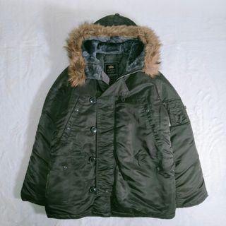 アルファインダストリーズ(ALPHA INDUSTRIES)の【美品】 ALPHA アルファインダストリーズ N-3B フライトジャケット L(フライトジャケット)