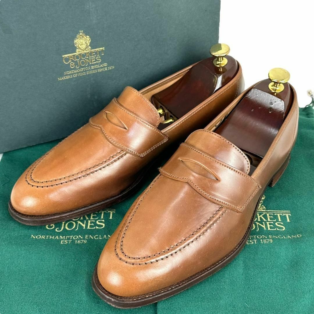 Crockett&Jones(クロケットアンドジョーンズ)の13万☆ウイスキーコードバン☆クロケット＆ジョーンズ 8.5 コインローファー メンズの靴/シューズ(スリッポン/モカシン)の商品写真