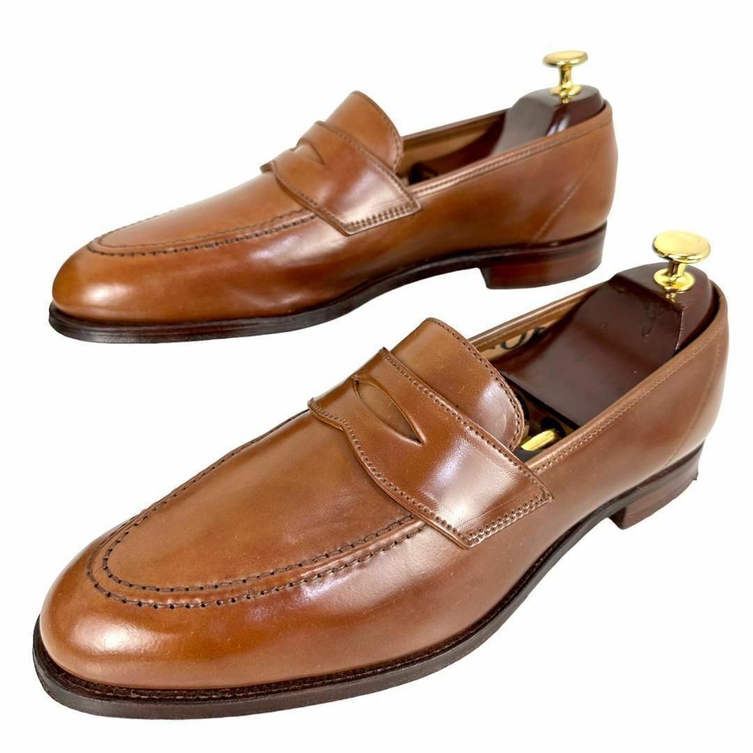 Crockett&Jones(クロケットアンドジョーンズ)の13万☆ウイスキーコードバン☆クロケット＆ジョーンズ 8.5 コインローファー メンズの靴/シューズ(スリッポン/モカシン)の商品写真