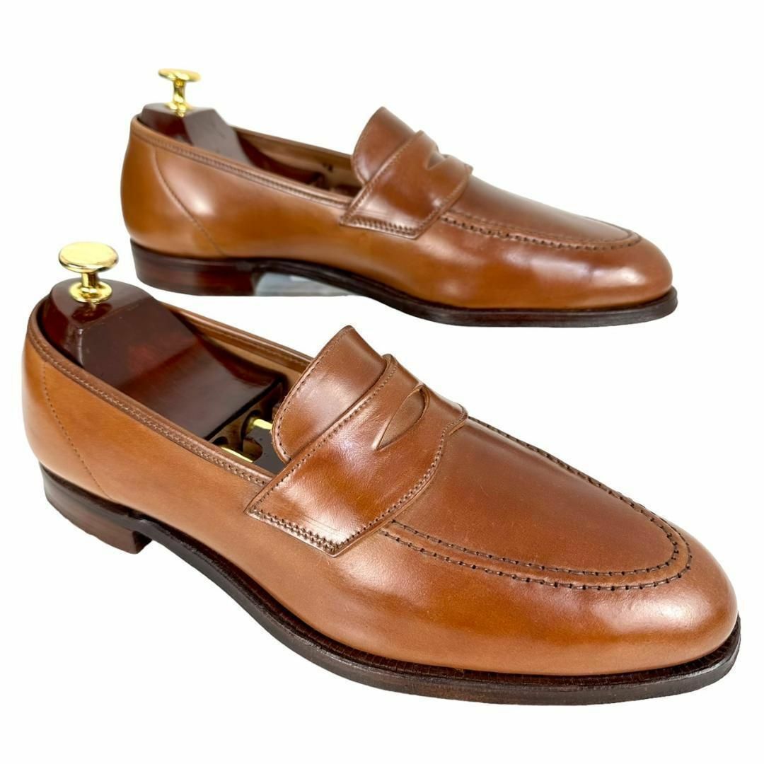 Crockett&Jones(クロケットアンドジョーンズ)の13万☆ウイスキーコードバン☆クロケット＆ジョーンズ 8.5 コインローファー メンズの靴/シューズ(スリッポン/モカシン)の商品写真