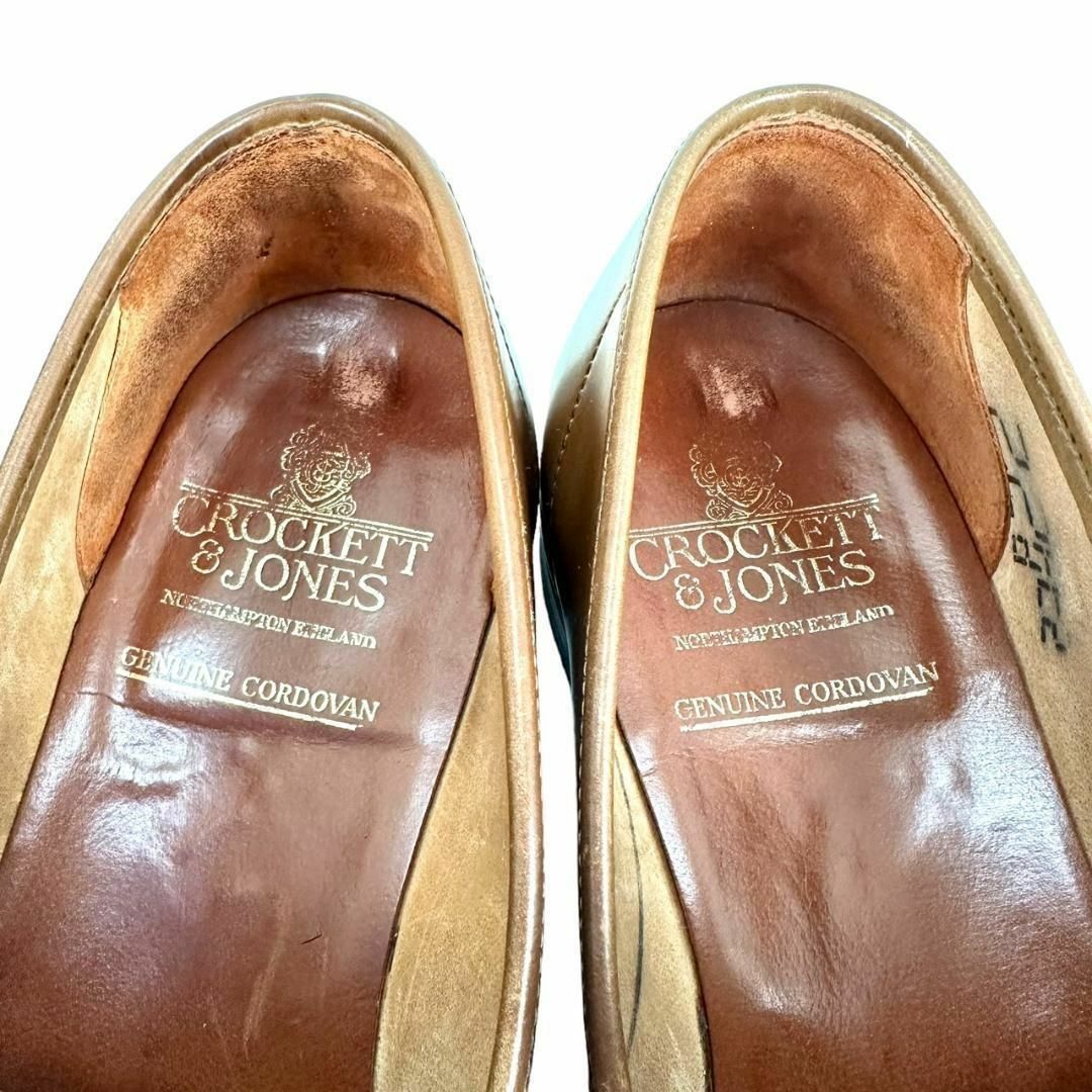 Crockett&Jones(クロケットアンドジョーンズ)の13万☆ウイスキーコードバン☆クロケット＆ジョーンズ 8.5 コインローファー メンズの靴/シューズ(スリッポン/モカシン)の商品写真