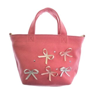 TOCCAトッカ/サテンリボン付きピンク色のハンドバッグお色はピンク