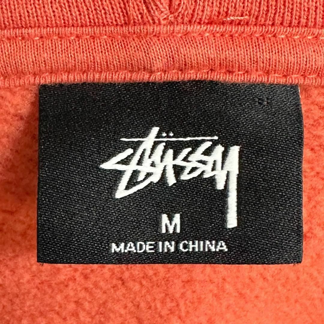 STUSSY(ステューシー)の【超希少カラー】ステューシー M 両面 バッグロゴ パーカー オレンジ メンズのトップス(パーカー)の商品写真