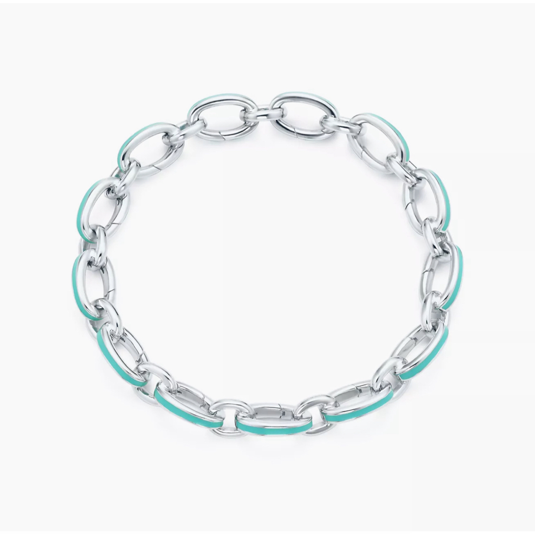 Tiffany & Co.(ティファニー)のクラスピング リンク Tiffanyティファニー ブルー エナメル フィニッシュ メンズのアクセサリー(ブレスレット)の商品写真